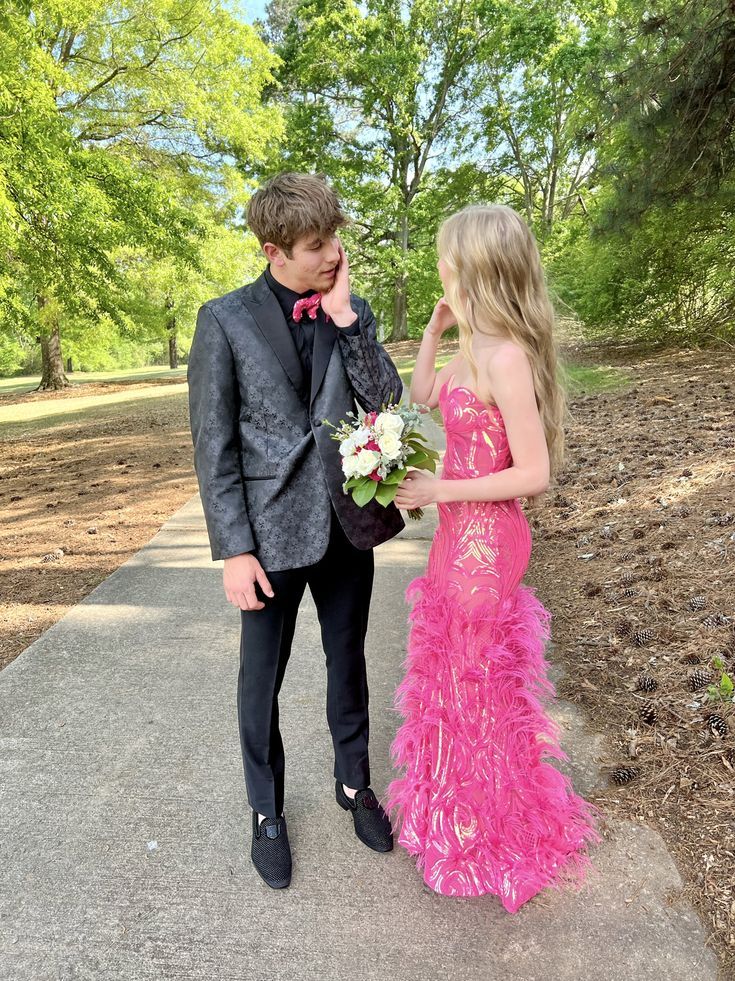 Chic Mermaid Strapless Sweetheart Printing With Hem Feather Long Prom Dress,Evening Dress GG1004