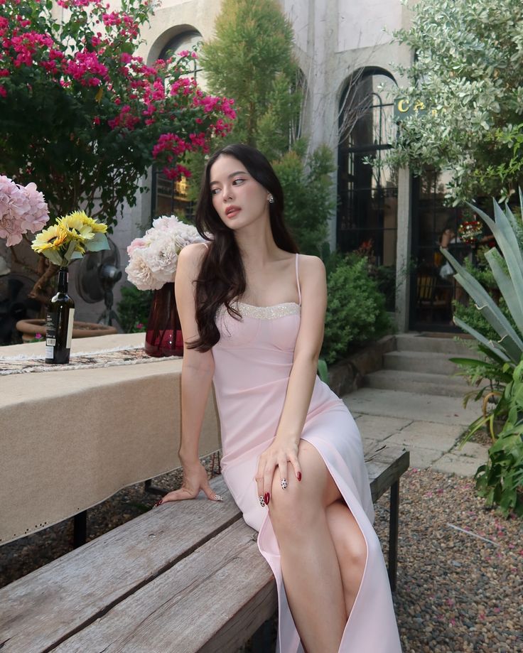 Elegant Mermaid Spaghetti Straps Light Pink Satin Sequin Long Prom Dress,Party Dress,Evening Dress GG1247