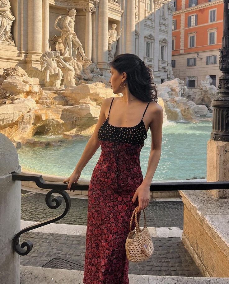 Chic Mermaid Spaghetti Straps Chiffon Printing Floral Long Prom Dress,Evening Dress GG1358