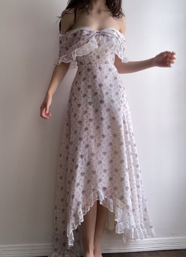 Princessful A Line Off The Shoulder Chiffon Printing Lace Long Prom Dress,Evening Dress GG1364