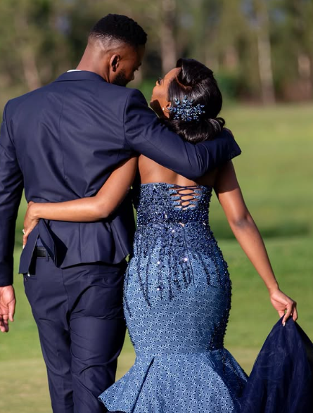 Gorgeous Mermaid Strapless Navy Tulle Beaded Long Prom Dress,Evening Dress GG1532