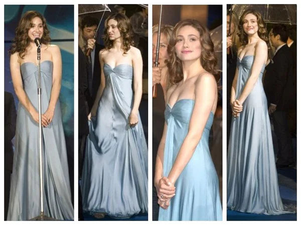Pretty A Line Sweetheart Pale Blue Chiffon Long Prom Dress,Evening Dress GG1699