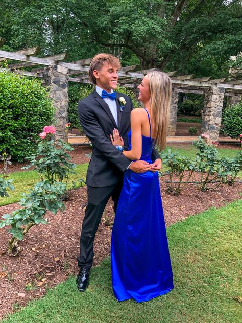 Simple A Line Spaghetti Straps Royal Blue Satin Long Prom Dress,Evening Dress GG1927