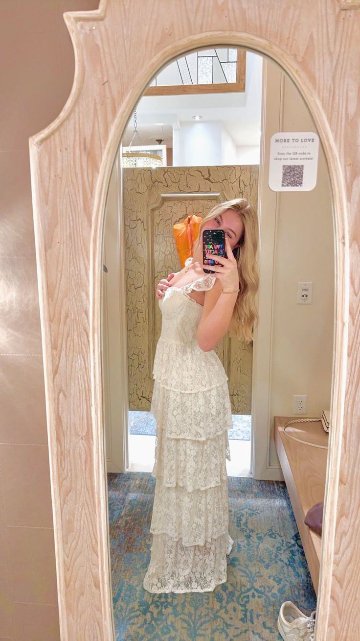 Obsessed A Line Sweetheart Light Ivory Lace Tiered Long Prom Dress,Evening Dress GG1937