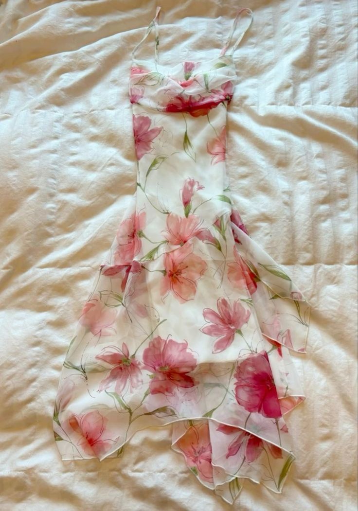 Fashion A Line Spaghetti Straps Chiffon Printing Flower Long Prom Dress,Evening Dress GG1988