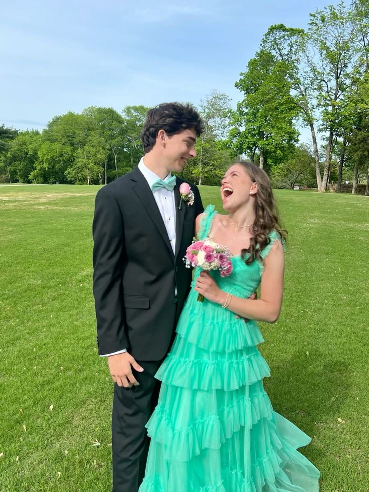 Chic A Line Spaghetti Straps Tulle Tiered Long Prom Dress,Evening Dress GG2040