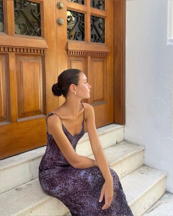 Sexy A Line Spaghetti Straps Chiffon Printing Long Prom Dress,Evening Dress GG2083