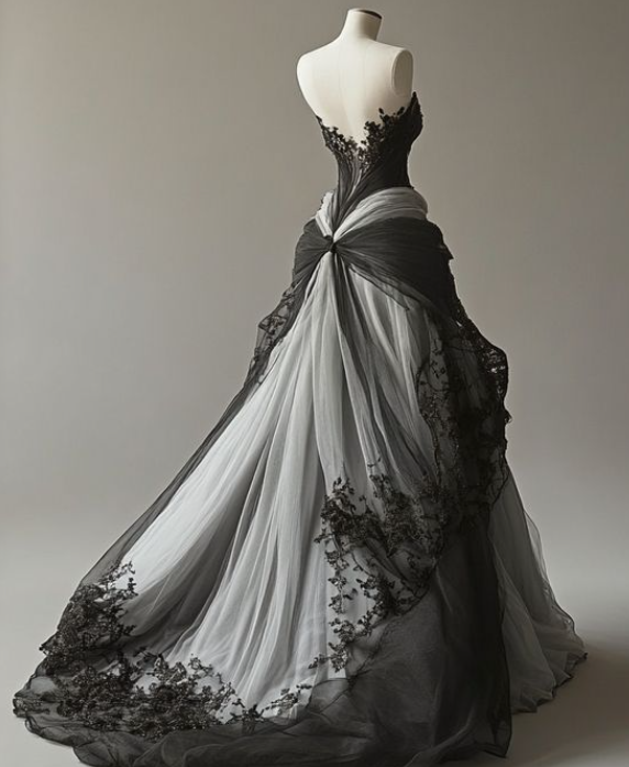 Stunning A line Strapless Tulle Lace Long Prom Dress,Wedding Dress,Evening Dress GG2254