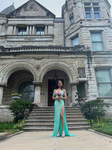 Senior Mermaid Spaghetti Straps Satin Sequin Slit Long Prom Dress,Party Dress,Evening Dress GG2283