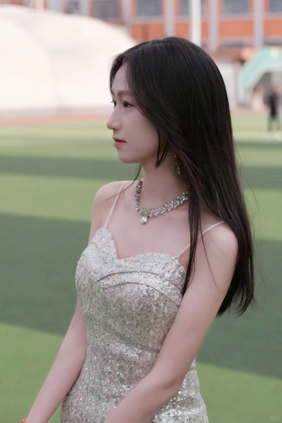 Glitter Mermaid Spaghetti Straps Tulle Sequin Long Prom Dress, Party Dress, Evening Dress GG2596