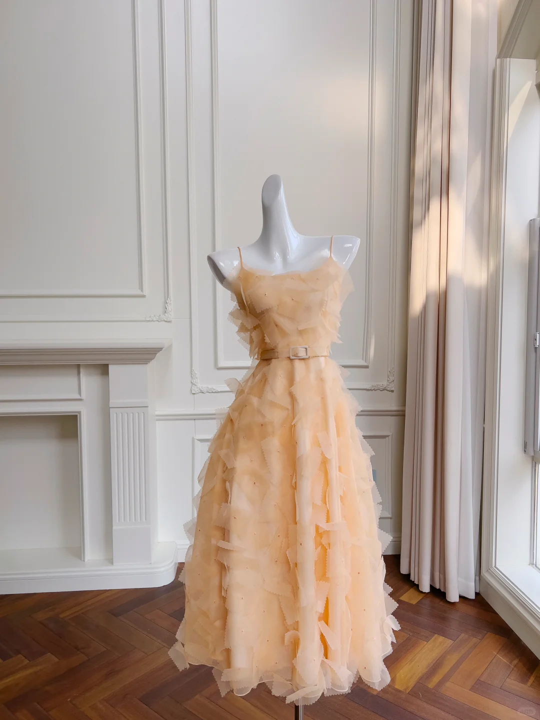 Cute A Line Spaghetti Straps Tulle Long Prom Dress, Party Dress, Evening Dress GG2629