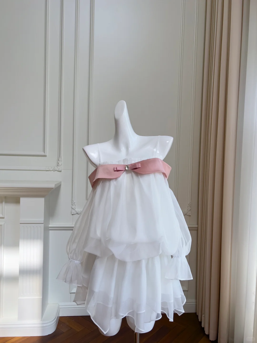 Unique A Line Spaghetti Straps Chiffon Long Sleeves Short Prom Dress,Homecoming Dress,Birthday Dress GG2668