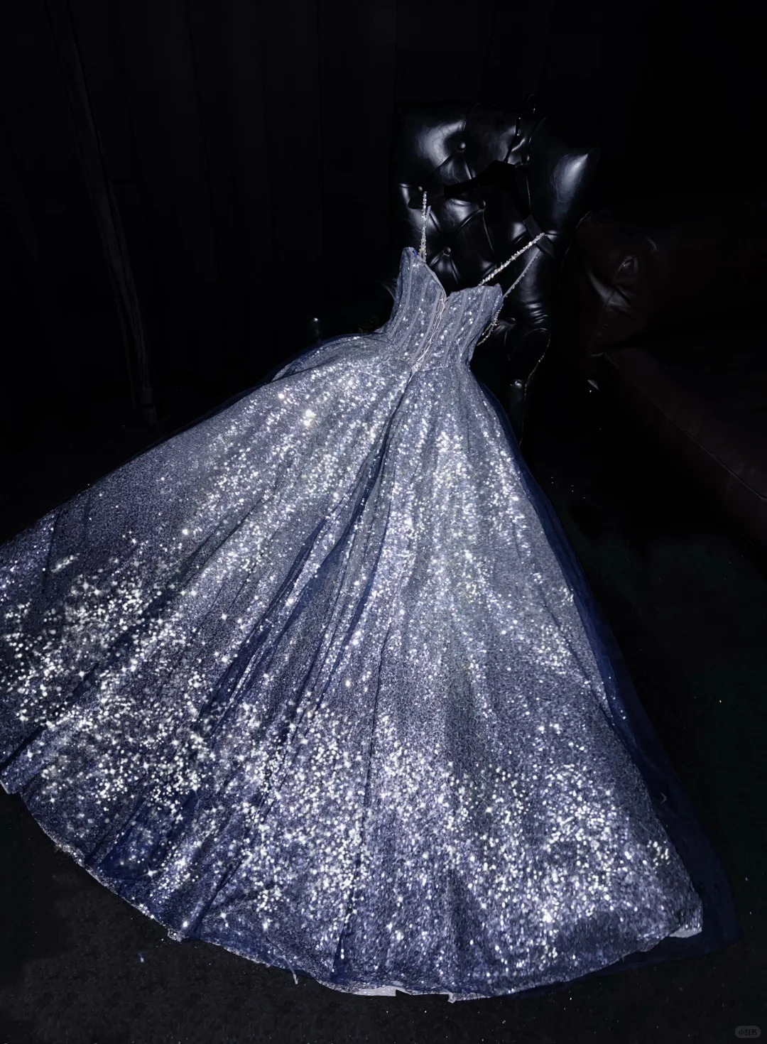 Pretty A Line Spaghetti Straps Satin Sequin Beaded Long Prom Dress, Party Dress, Evening Dress GG2728