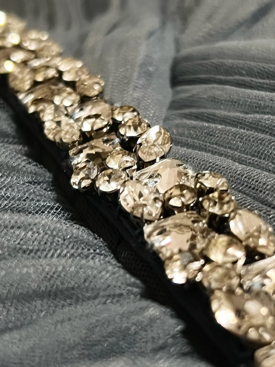 Elegant A Line Spaghetti Straps Gray Blue Tulle Long Prom Dress, Party Dress, Evening Dress GG2730