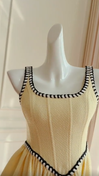 Classy A Line Square Pastel Yellow Satin Long Prom Dress, Party Dress, Evening Dress GG2796