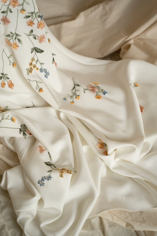 Fairy A Line Spaghetti Straps Satin Applique Long Prom Dress, Party Dress, Evening Dress GG2822