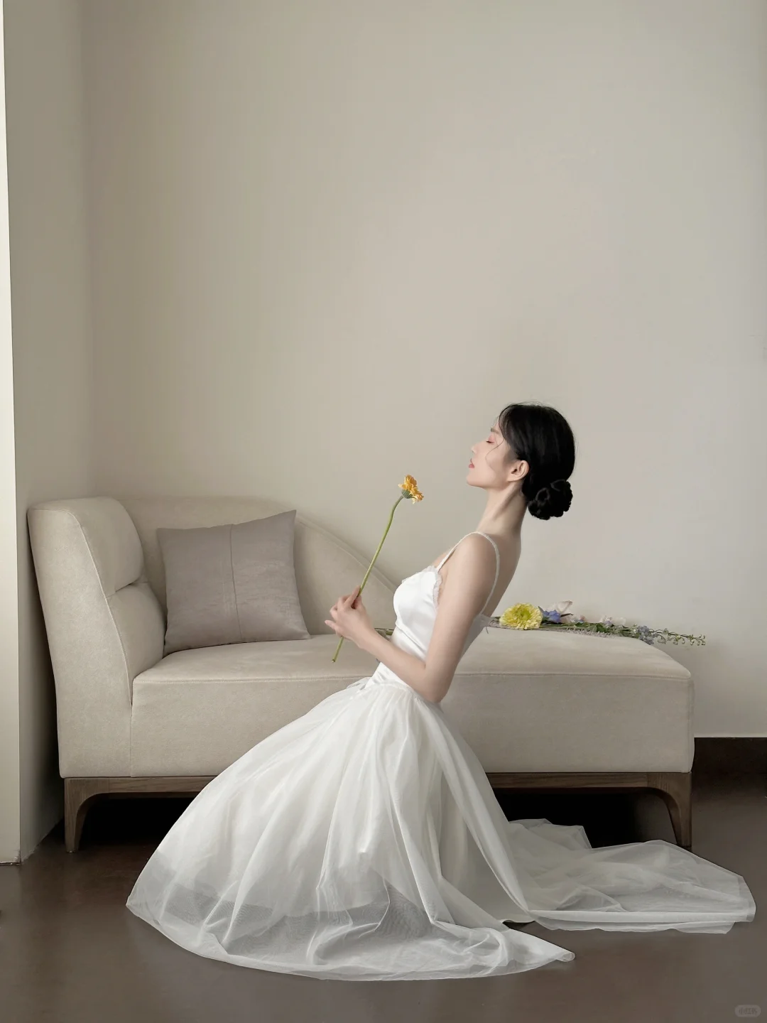 Cute A Line Spaghetti Straps White Satin Tulle Long Prom Dress, Party Dress, Evening Dress GG2836