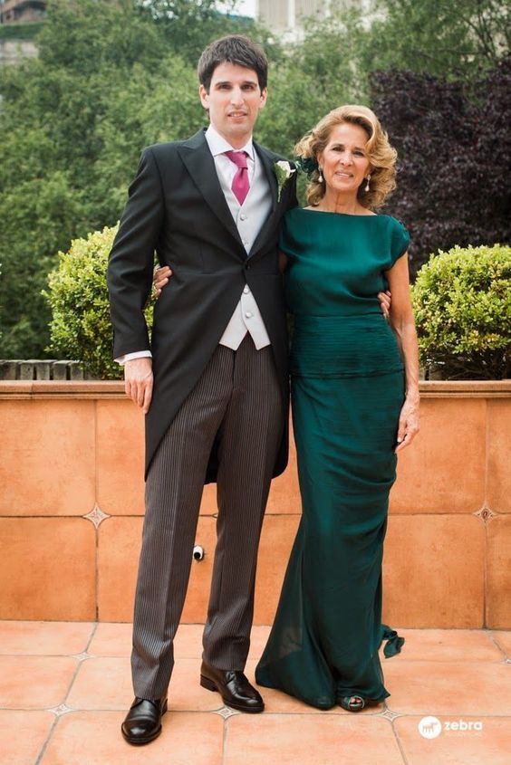 Green Mermaid Sheath Satin Long Mother Of Bride Dress,Evening Dress GG3043
