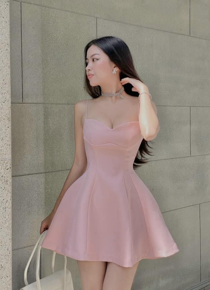 Pink A Line Spaghetti Straps Satin Short Prom Dress,Homecoming Dress,Birthday Dress GG3157