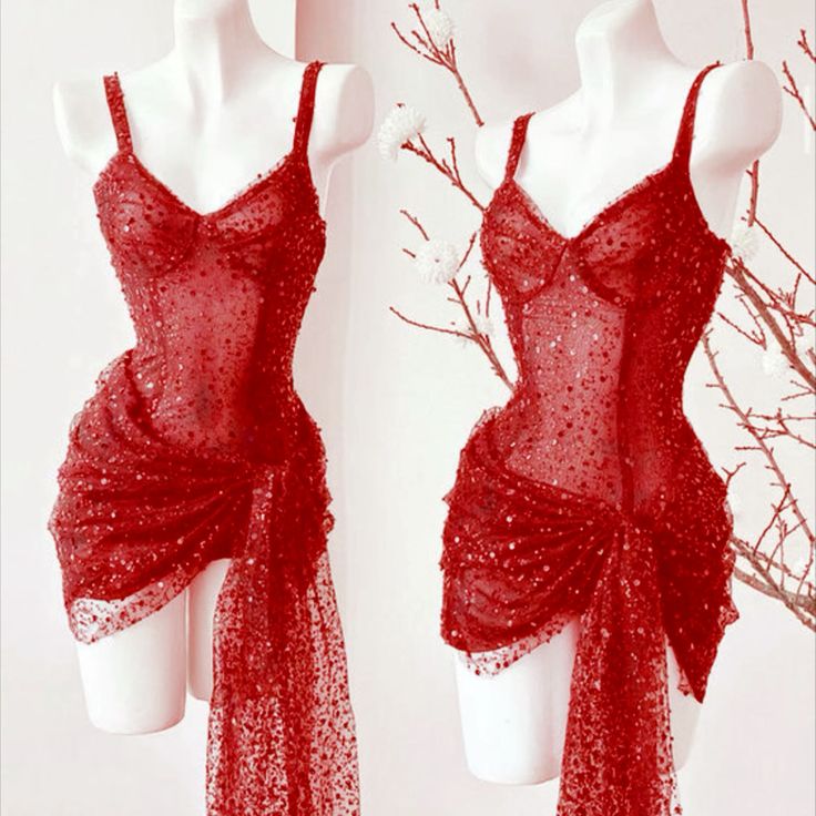 Chic A Line Spaghetti Straps Tulle Sequin Short Prom Dress,Homecoming Dress,Birthday Dress GG3189