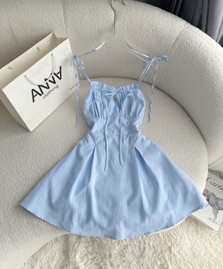 Pale Blue A Line Spaghetti Straps Satin Short Prom Dress,Homecoming Dress,Birthday Dress GG3207