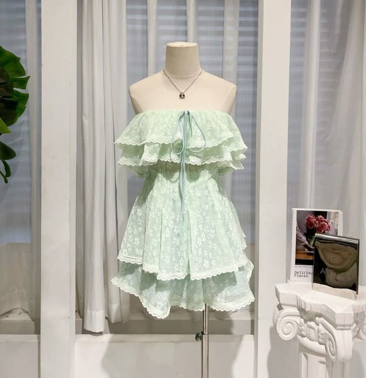 Cute A Line Strapless Sage Satin Lace Short Prom Dress,Homecoming Dress,Birthday Dress GG3254