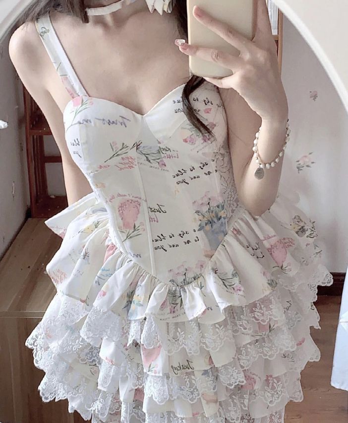 Unique A Line Spaghetti Straps Satin Printed Lace Short Prom Dress,Homecoming Dress,Birthday Dress GG3357