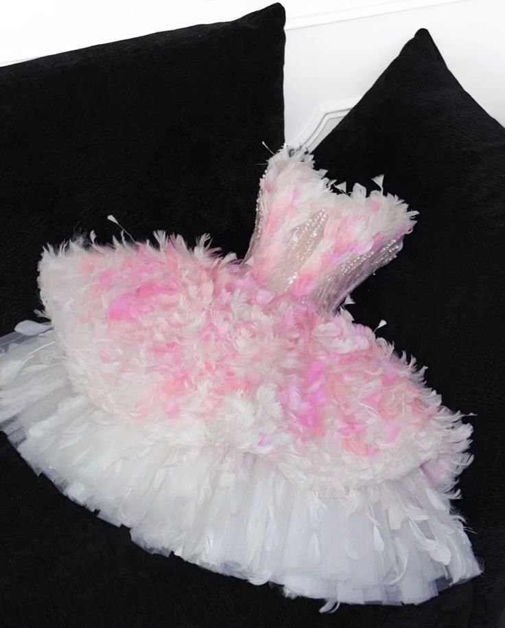 Unique Ball Gown Strapless Tulle Applique Short Prom Dress,Homecoming Dress,Birthday Dress GG3433