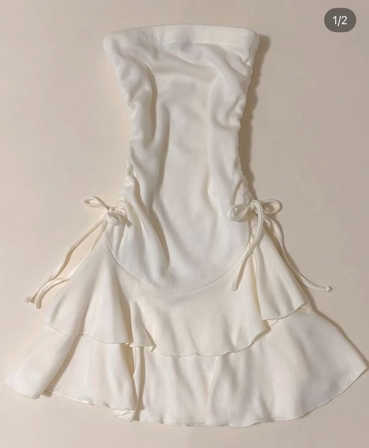 Light Ivory A Line Strapless Chiffon Short Prom Dress,Homecoming Dress,18th Birthday Dress GG3583