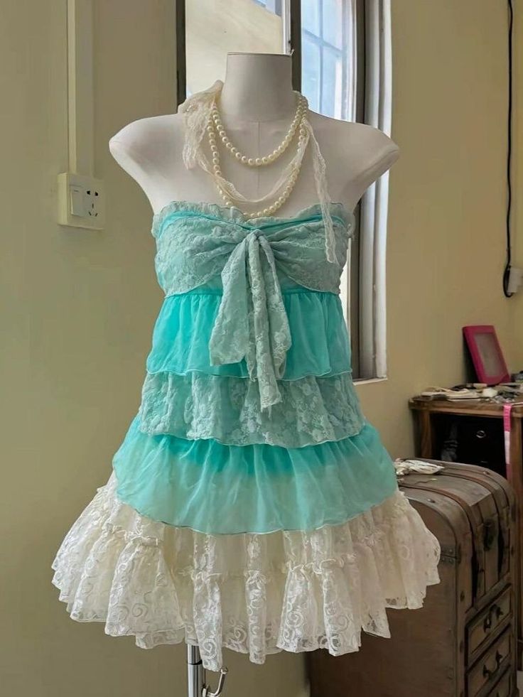 Unique A Line Strapless Chiffon Lace Tiered Short Prom Dress,Homecoming Dress,16th Birthday Dress GG3633