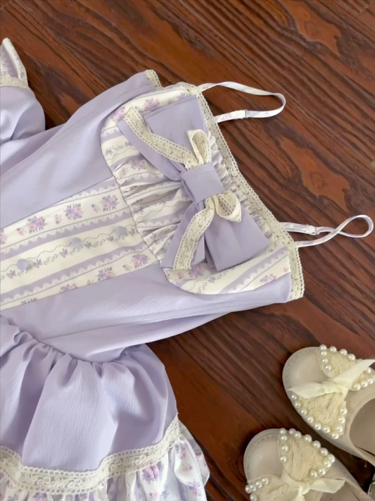 Lilac Ball Gown Sapghetti Straps Satin Tiered Short Homecoming Dress,Summer 16th Birthday Dress GG3750