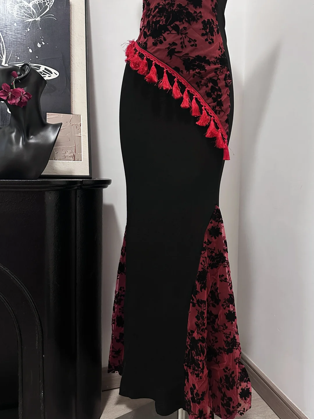 Unique Mermaid Spaghetti Straps Satin Applique Long Prom Dress,Party Dress,Evening Dress GG3868