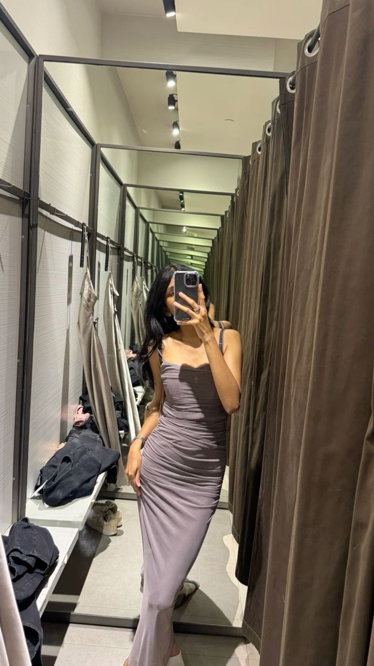 Classy Mermaid Spaghetti Straps Satin Pleated Long Prom Dress,Party Dress,Evening Dress GG3891