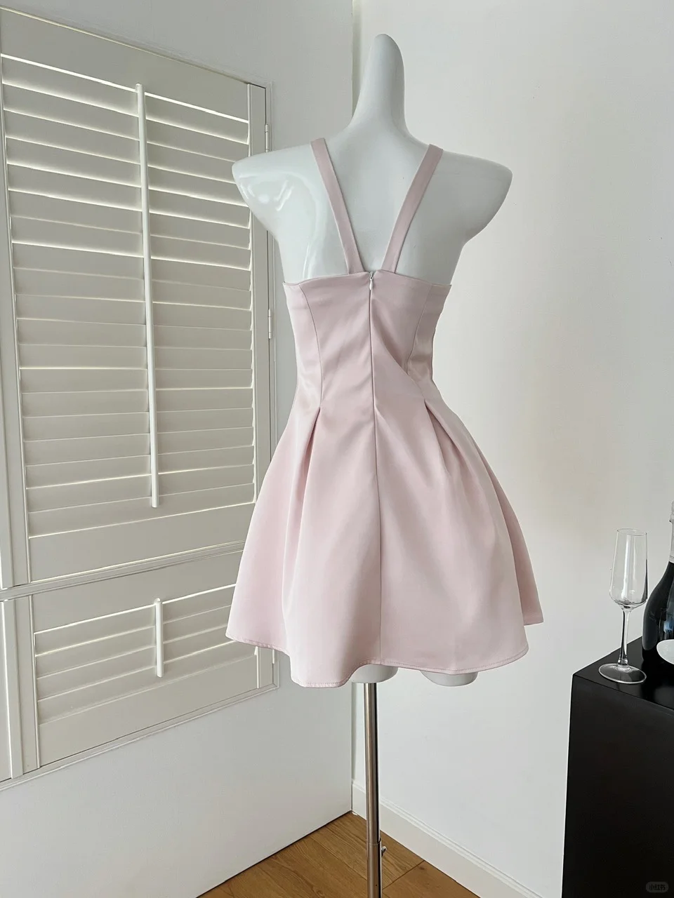 Sweet A Line Halter Satin Beaded Short Homecoming Dress,Summer 18th Birthday Dress GG3978