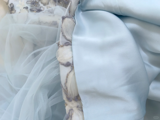 Gorgeous A Line Spaghetti Straps Tulle Sequin Applique Long Prom Dress,Party Dress,Formal Evening Dress GG4008