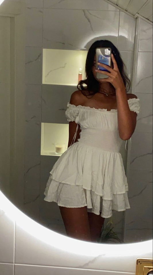 Classy A Line Off The Shoulder Satin Short Homecoming Dress,Summer 18th Birthday Dress GG4176