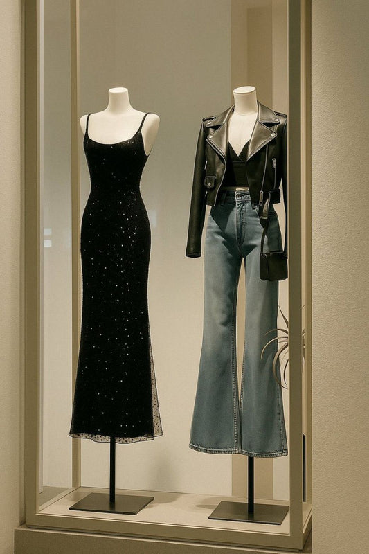 Sparkly Mermaid Spaghetti Straps Black Satin Tulle Sequin Long Prom Dress,Party Dress,Formal Evening Dress GG4301