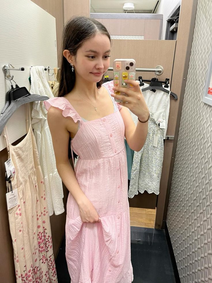 Sweet A Line Ruffle Spaghetti Straps Pink Satin Long Prom Dress,Party Dress,Formal Evening Dress GG4404