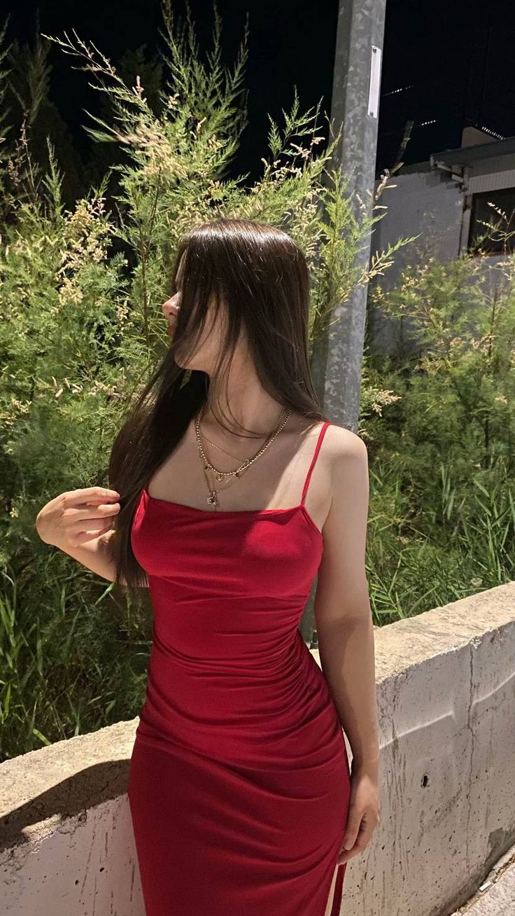 Sexy Mermaid Spaghetti Straps Red Satin Slit Long Prom Dress,Party Dress,Formal Evening Dress GG4522