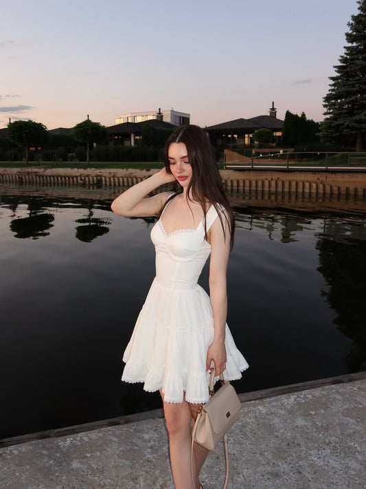 Classy A Line Sweetheart Satin Short Homecoming Dress,Summer 19th Birthday Dress GG4532