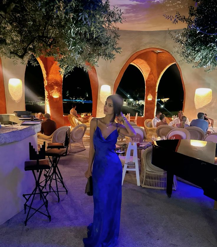 Royal Blue Mermaid Spaghetti Straps Satin Long Prom Dress,Party Dress,Formal Evening Dress GG4550