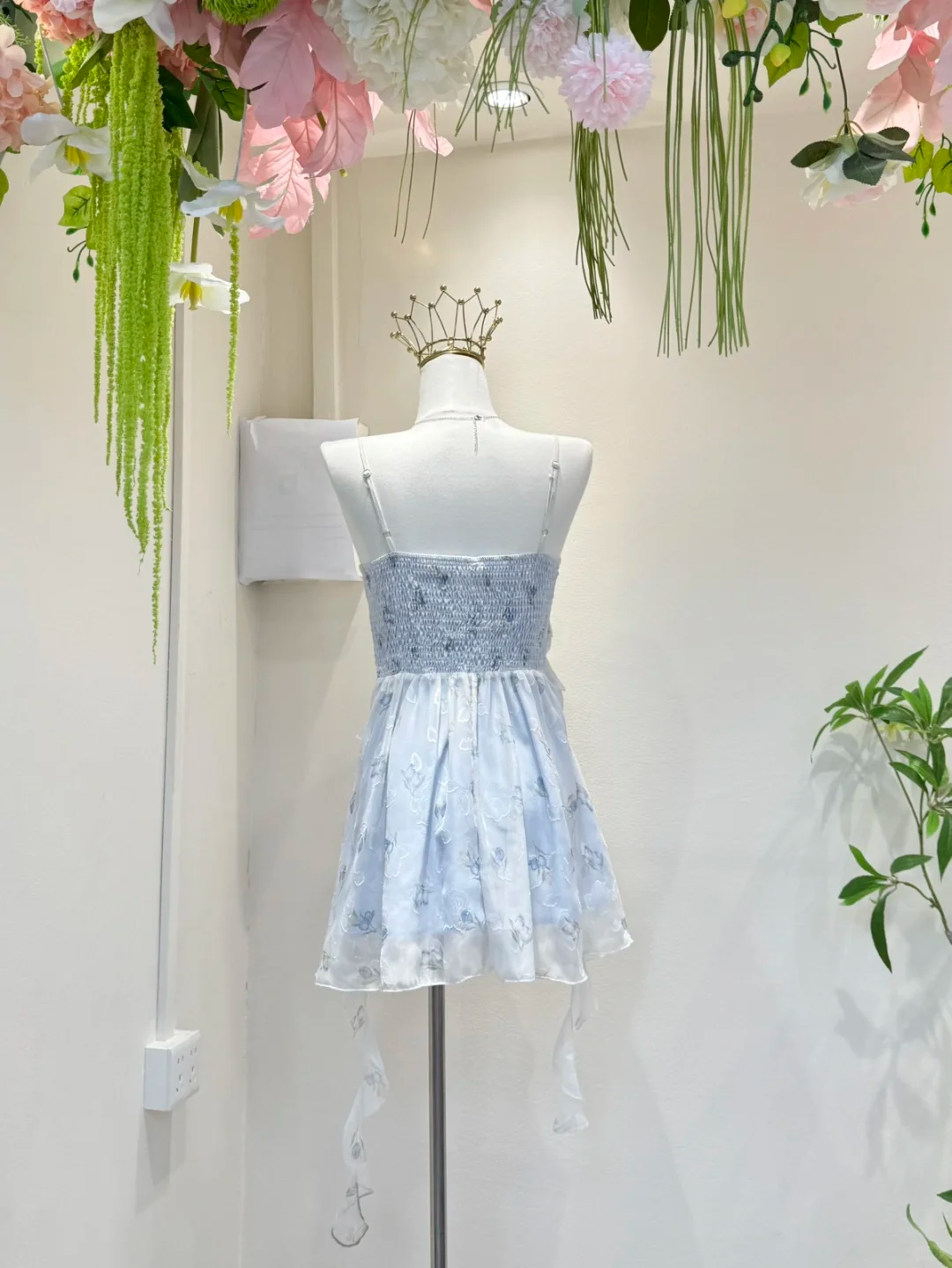 Unique A Line Spaghetti Straps Floral Ruffle Chiffon Short Homecoming Dress,Vacation Dress,Summer 19th Birthday Dress GG4684