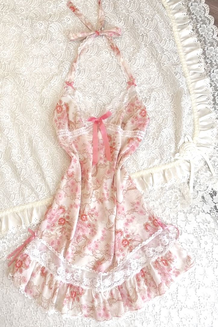 Romatic A Line Halter Printed Floral Chiffon Lace Short Homecoming Dress,Vacation Dress,Summer 17th Birthday Dress GG4793