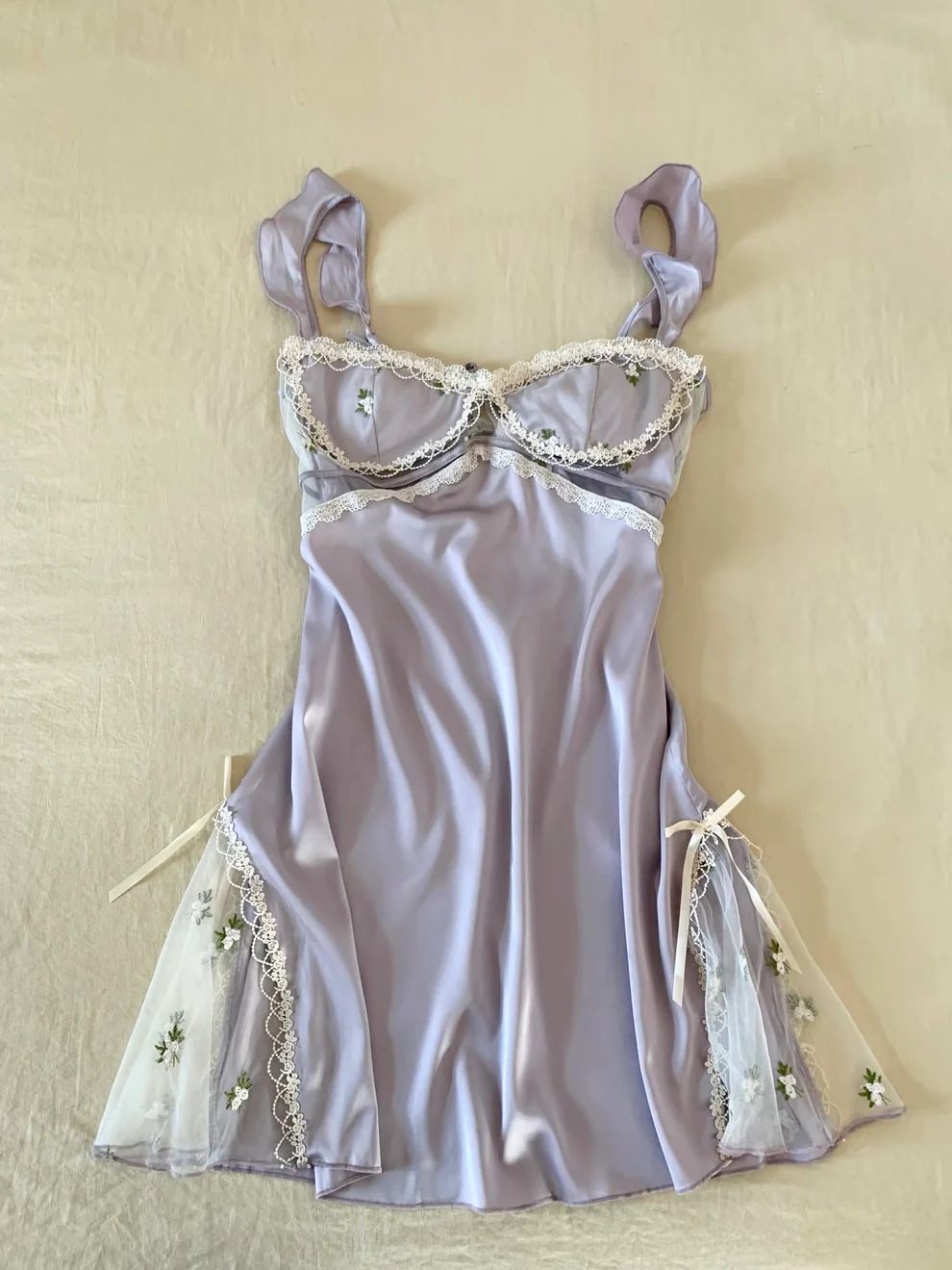 Sweetheart A Line Lilac Satin Lace Short Homecoming Dress,Vacation Dress,Summer 20th Birthday Dress GG4817