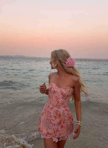 Pretty A Line Sweetheart Sequin Chiffon Short Homecoming Dress,Vacation Dress,Summer 20th Birthday Dress GG4981