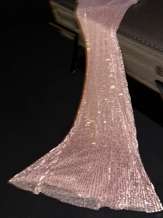 Shiny A Line Spaghetti Straps Sequin Long Prom Dress,Party Dress,Formal Evening Dress GG4985