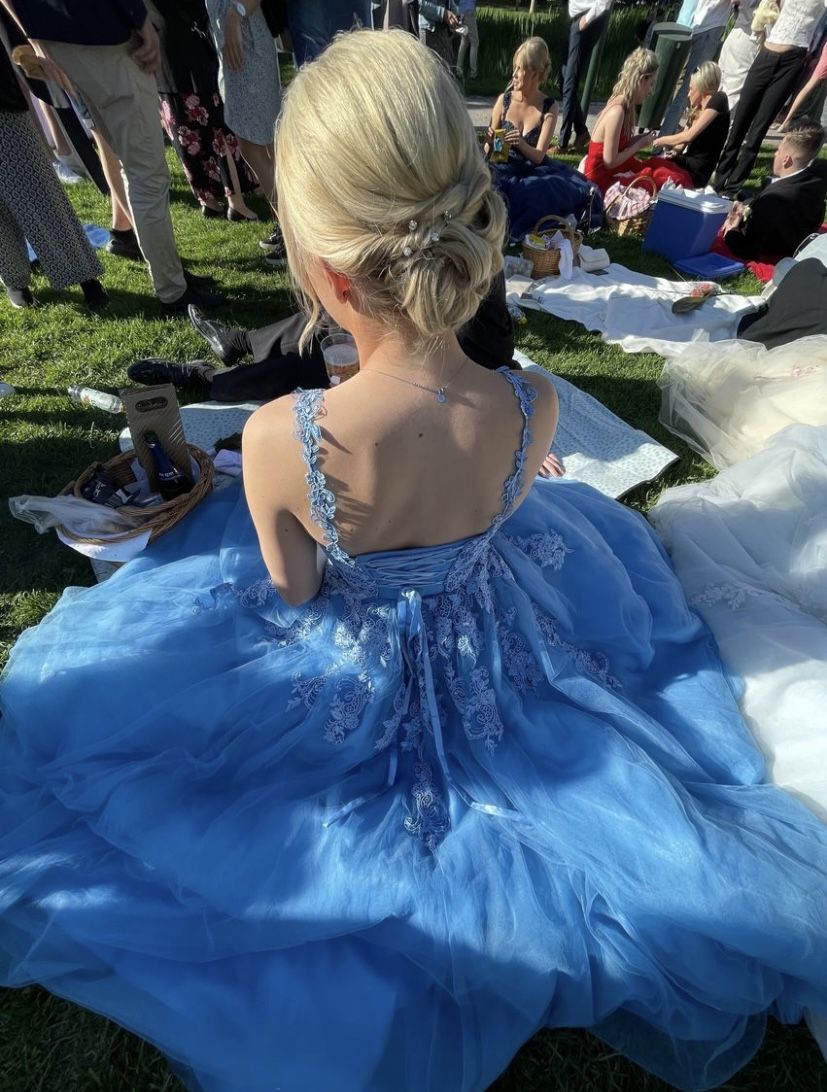 Pretty A Line Spaghetti Straps Tulle Lace Long Prom Dress,Evening Dress GG5166