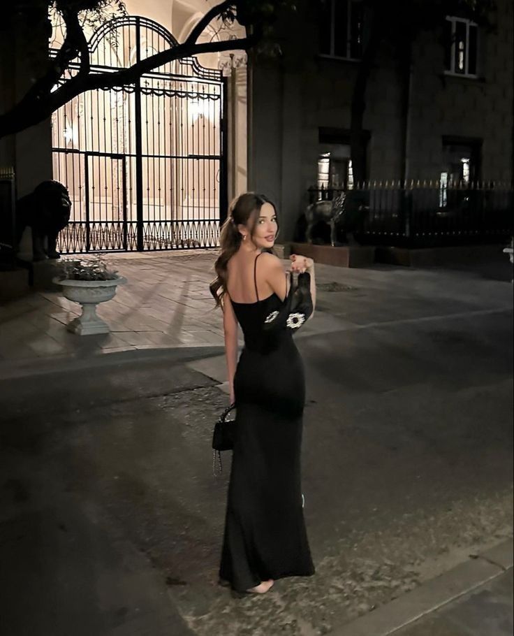 Simple Bodycon Black Mermaid Spaghetti Straps Satin Long Prom Dress,Evening Dress GG5182