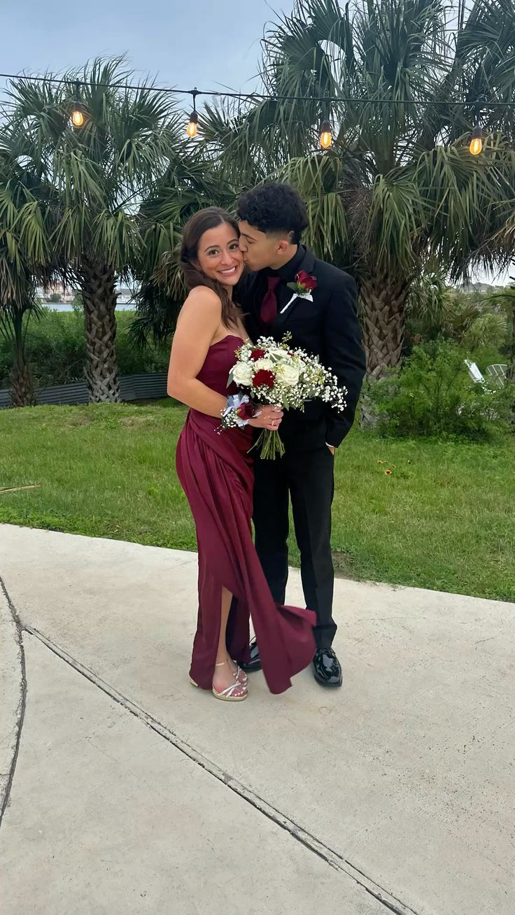 Chic A Line Strapless Satin Slit Long Prom Dress,Evening Dress GG5227