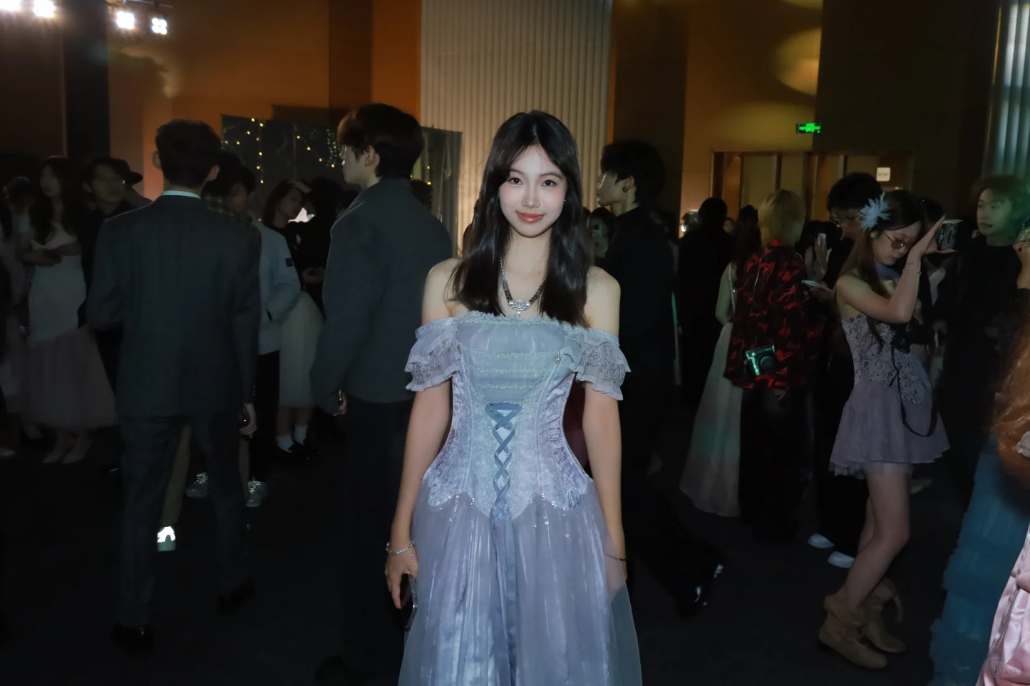 Pretty A Line Off The Shoulder Satin Chiffon Lace Without Sleeves Long Prom Dress,Evening Dress GG5479